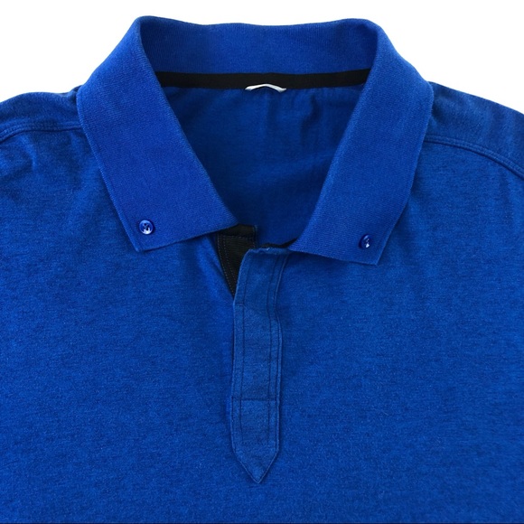 Kit & Ace Royal blue button down jersey polo - Picture 9 of 10